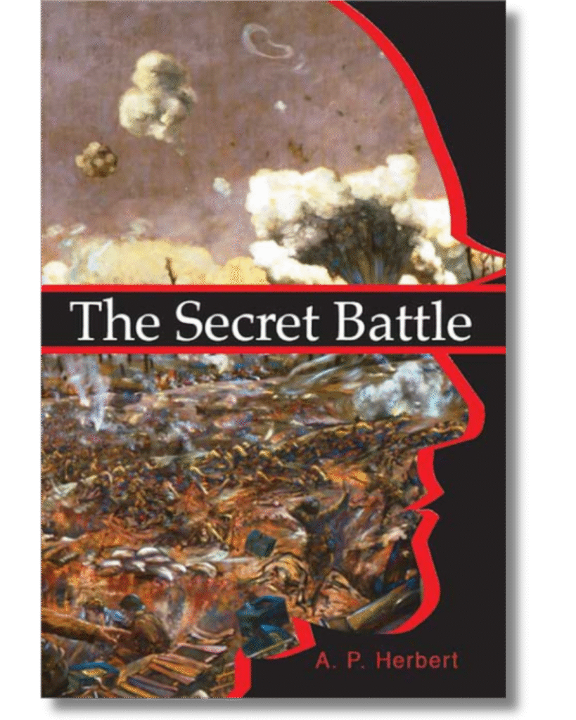Book cover for The Secret Battle by A. P. Herbert; edited by Austin Riede, Ph.D.