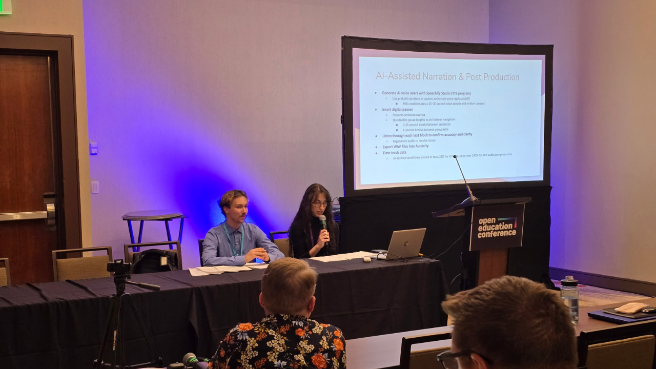 Presenting at OpenEd25: Reflections from a UNG Press Student Assistant