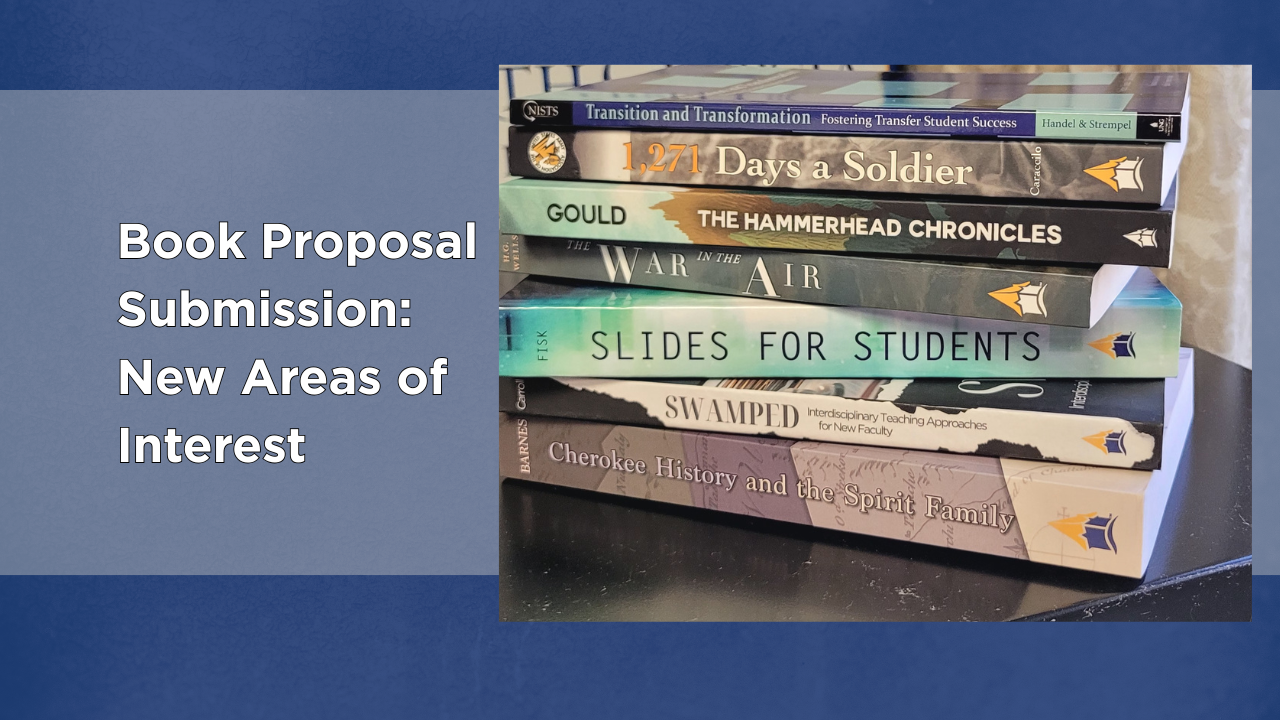 Book Proposal Submissions: New Areas of Interest